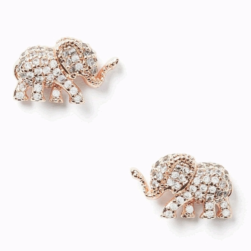 Kate Spade Pave Elephant Studs